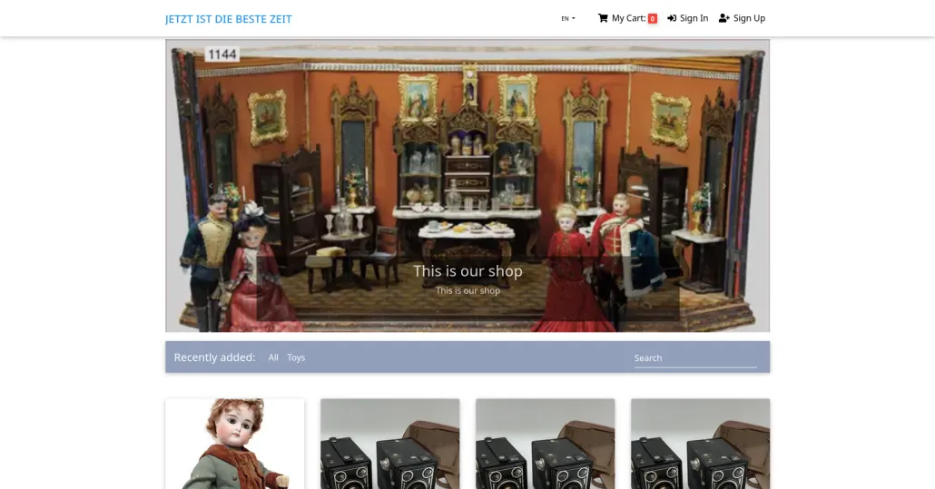 Ecommerce shop